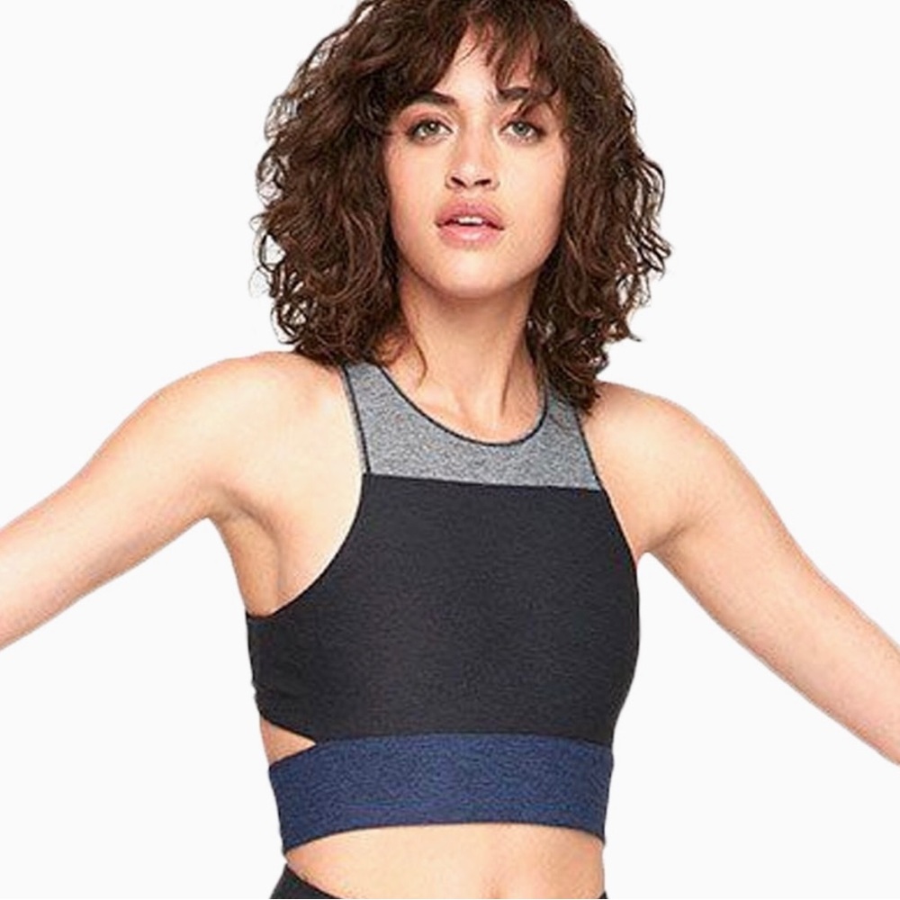 outdoor voices slash back sports bra/crop top